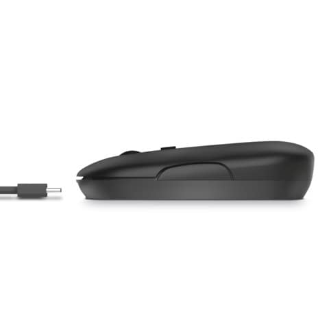 Mouse ultrasottile wireless ricaricabile Trust Puck h. 2,7 cm - ricevitore USB A 2.0 nero - 24059